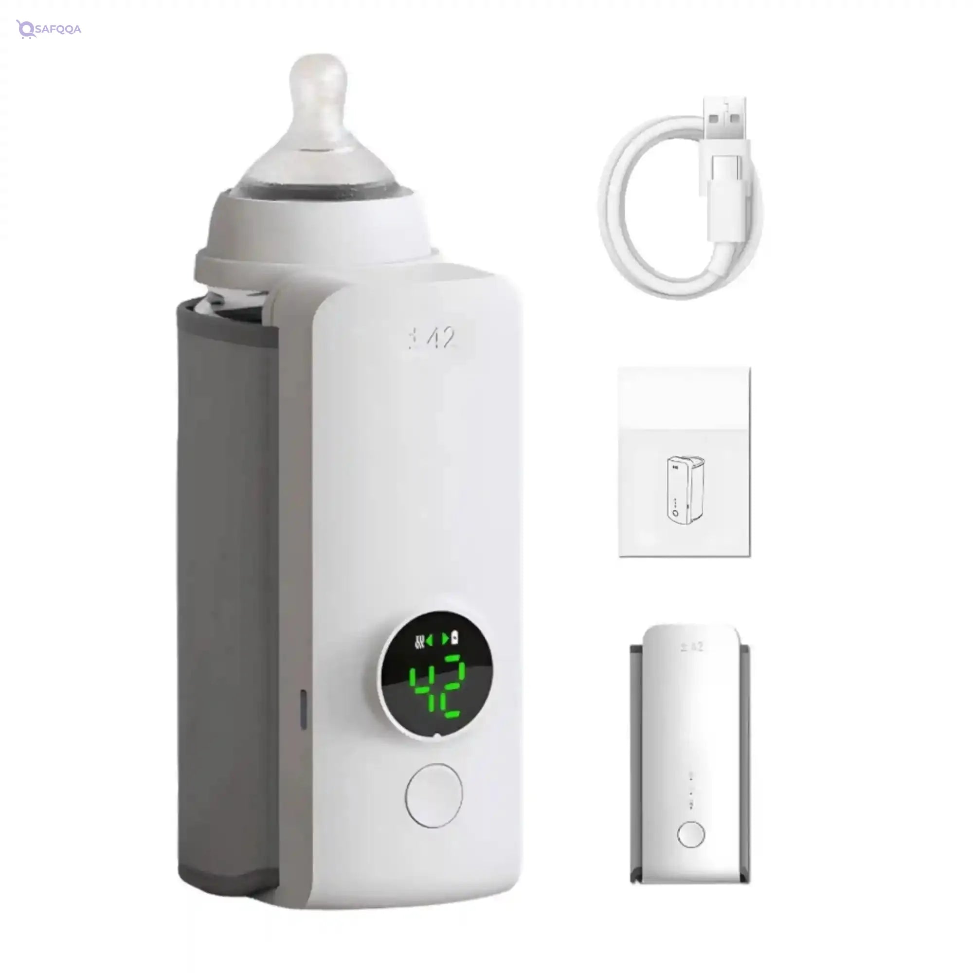 Portable Baby Bottle Warmer,Baby Bottle Warmer Portable Travel,Bottle Warmer on The Go Portable,Car Bottle Warmer,Battery Operated Bottle Warmer,Cordless Bottle Warmer for Outdoor - Safqqa Egypt