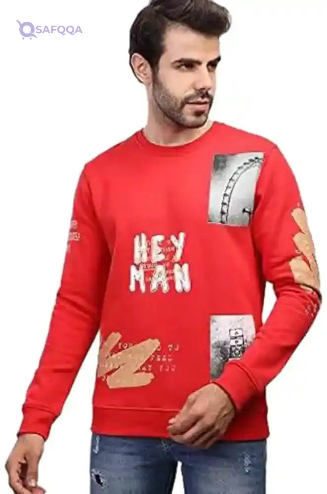 Coup Regular Fit Printed SweatShirt For Men - Safqqa Egypt