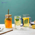 PRIME SHOP Square Glass Tumbler with Handle and Wooden Lid - Versatile Airtight Premium Product for Exceptional Drinking Experience (Pack Of 1 ) - Safqqa