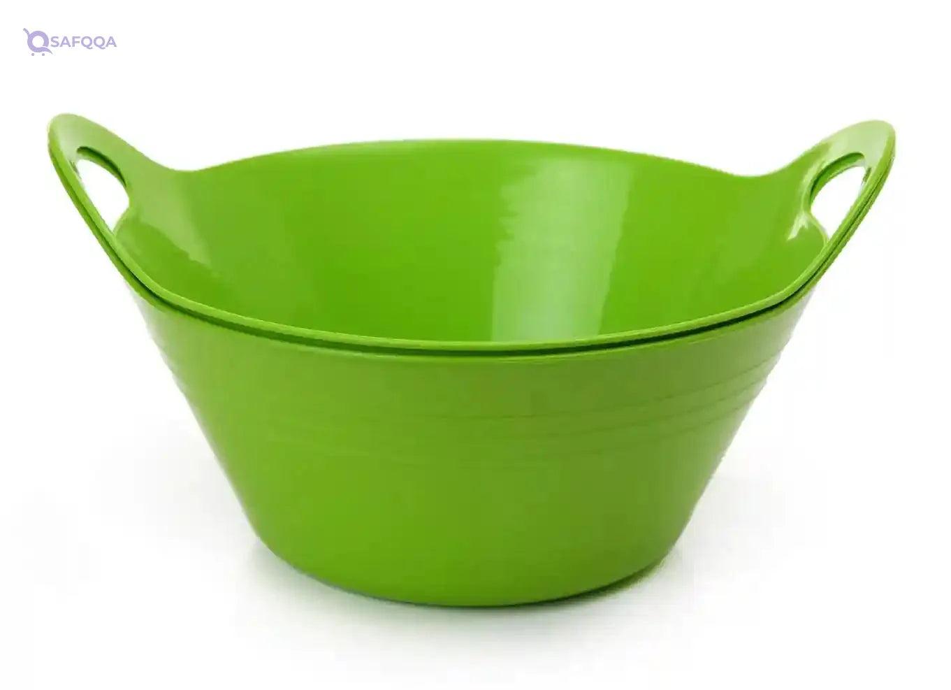 Mintra Home Plastic Bowls with Handles (1.8L Medium 2pk, Green) - Safqqa