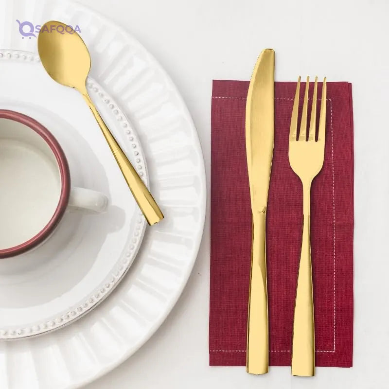 Otto Koning  Stainless Steel Flatware Set for 6 People - Safqqa
