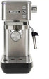 Ariete 1380 Metal Slim Barista Espresso Coffee Maker Machine & Milk Frother for Powder or Pods, 15 Bar Pressure & Cup Warmer, Stainless Steel (by Delonghi Group) - Safqqa