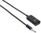 Keendex 1924 3.5 mm audio Spliter Male to Female Cable, 10 Centimeter - Black - Safqqa