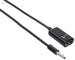 Keendex 1924 3.5 mm audio Spliter Male to Female Cable, 10 Centimeter - Black - Safqqa