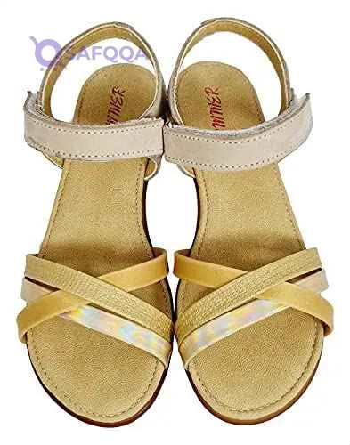 Summer slingback velcro closure flat sandals for girls - Safqqa Egypt