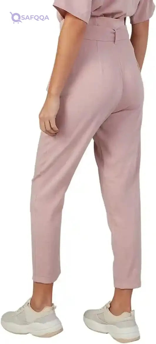 Plain Side Pocket Waist Tie Pants for Women - Safqqa Egypt