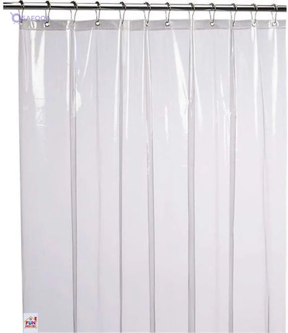 Fun Homes Plain Curtain Transparent - Safqqa