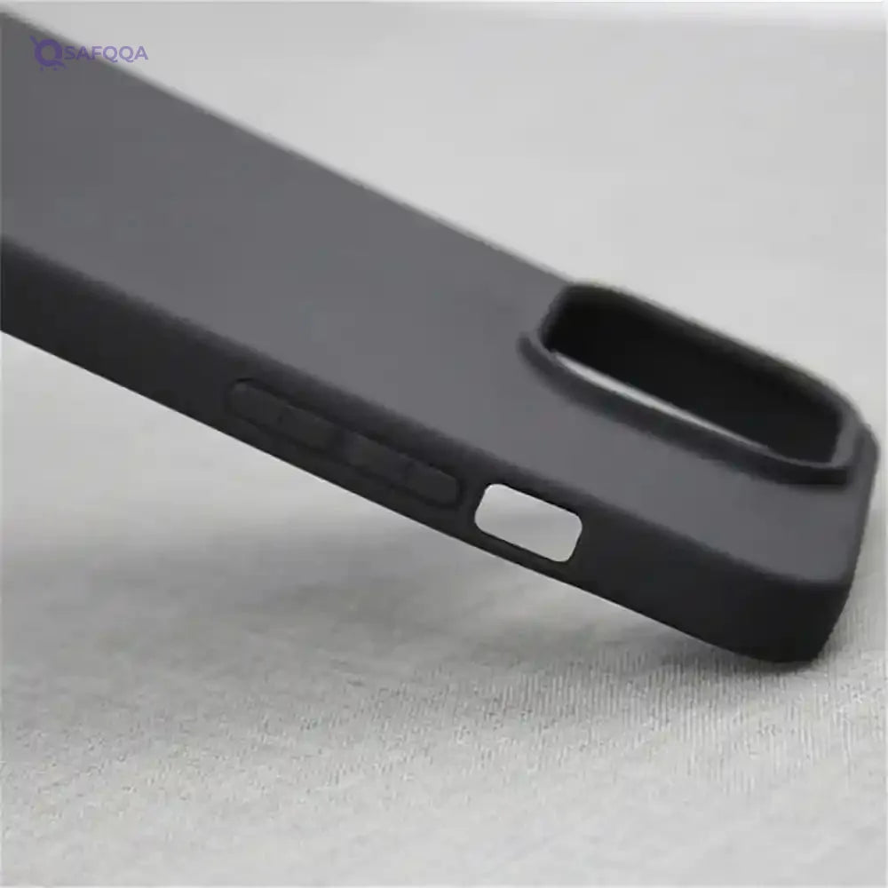 Case for iPhone 11 pro max, 6.5-Inch, Silky-Soft Touch, Full-Body Protective Case, Shockproof Cover with Microfiber Lining(Black) - Safqqa