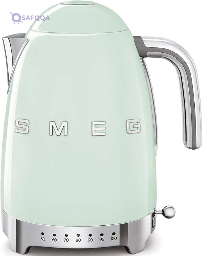 Smeg 50's Retro Style Kettle – 7 Temperature Settings, 1.7 L - Safqqa