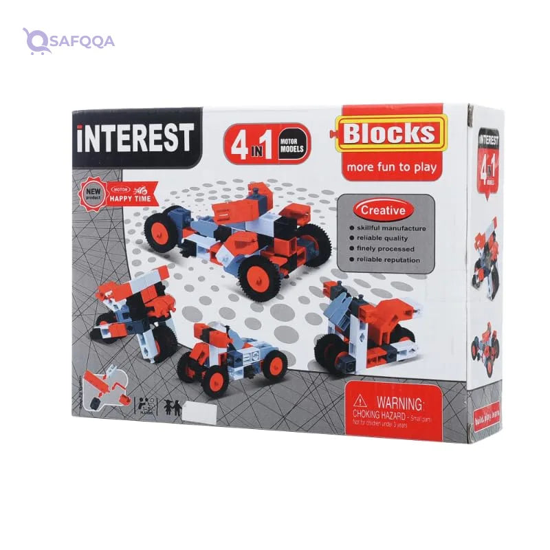 Generic Plastic Building Blocks Designed in the Shape Of a Car - Safqqa