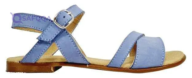 Summer Slingback Velcro Closure Flat Sandals for Girls - Safqqa Egypt