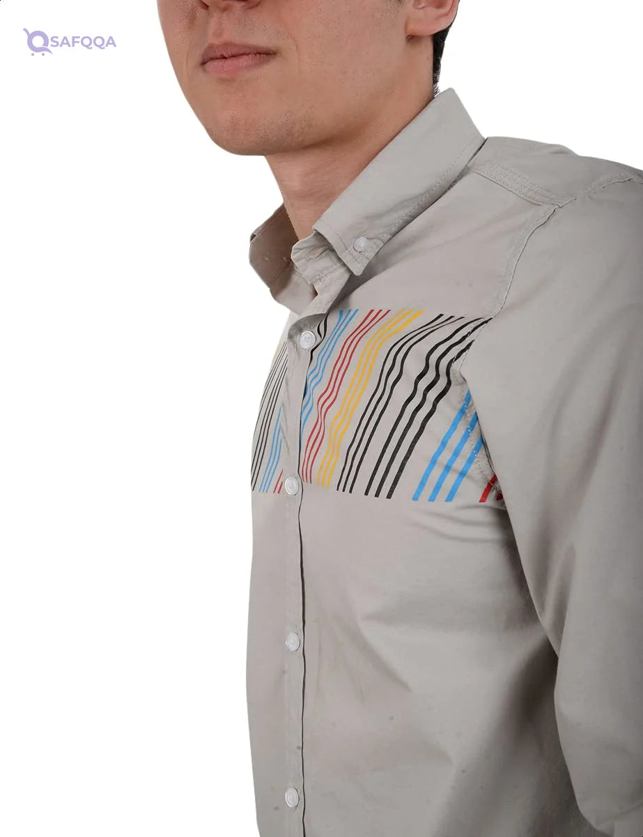 White Rabbit Shirt for Men Modern and versatile design - Safqqa