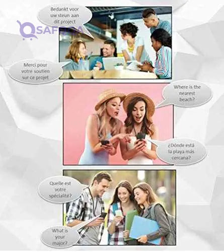 Lexibook Interpretor®, Instant Talking Translator, 75 Languages, Accurate translations of Professional Quality, Touch-Screen, Group Chat Function, Headphones Jack, Bluetooth, WiFi, Black, NTL2000 - Safqqa