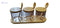 Flamer Spice Seasoning Box Set – 3 Glass Containers with Wooden Lids - Safqqa