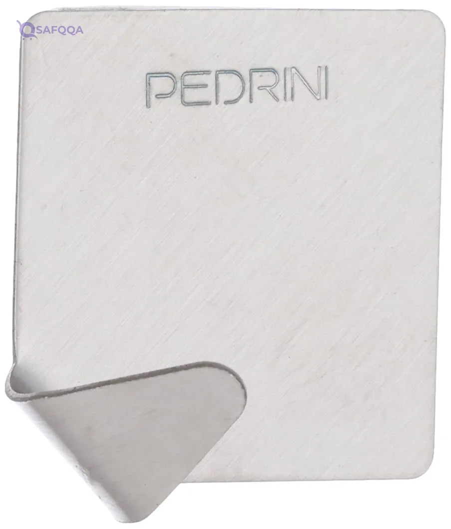 PEDRINI Gadget Adhesive Hooks Rombo, Stainless Steel, • Adhesive installation – no drilling required. - Safqqa
