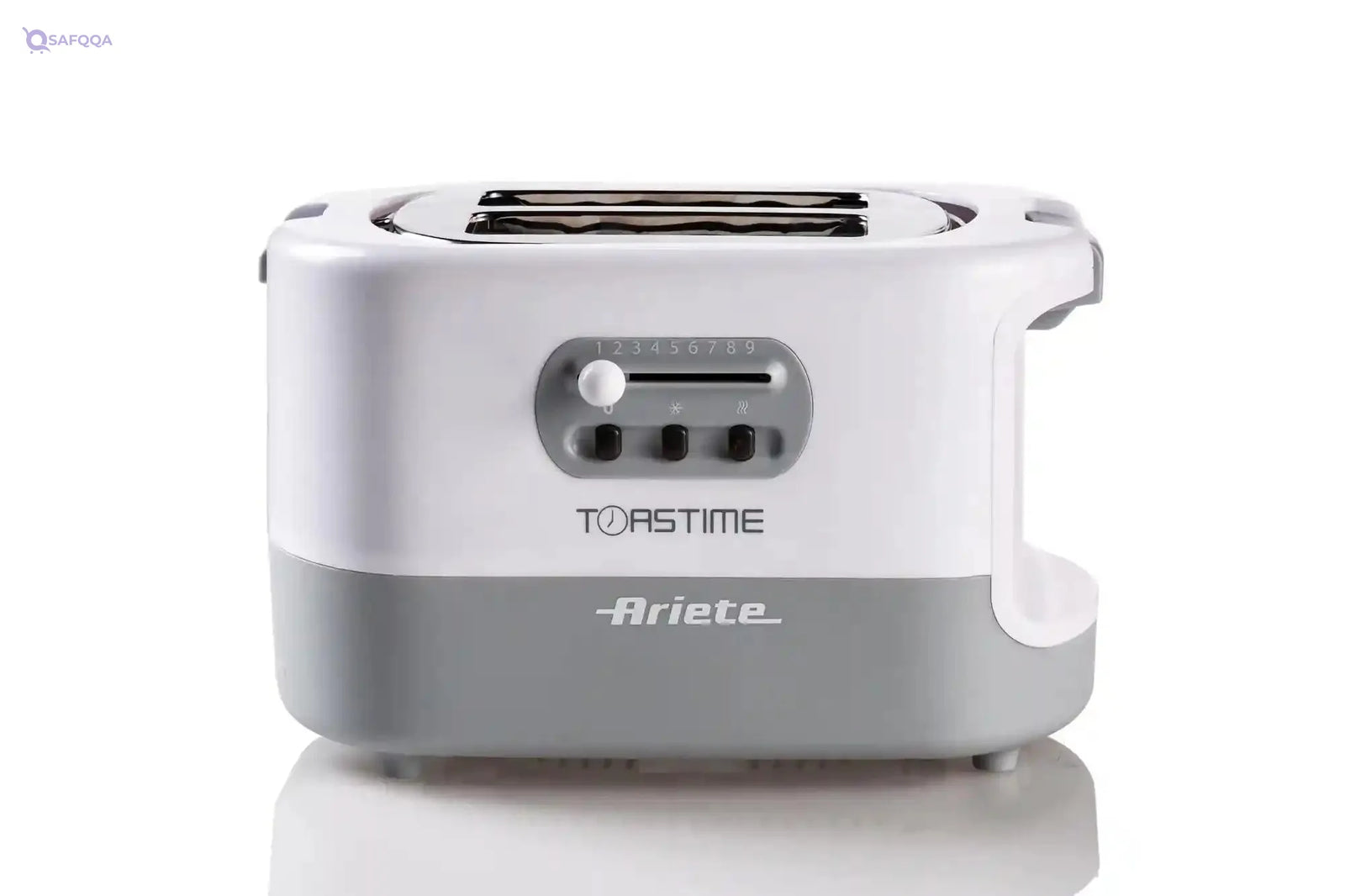 Ariete 159 Toastime 2-Slice Toaster – 700W, 9 Browning Levels, 3 Functions, White (Delonghi Group) - Safqqa Egypt