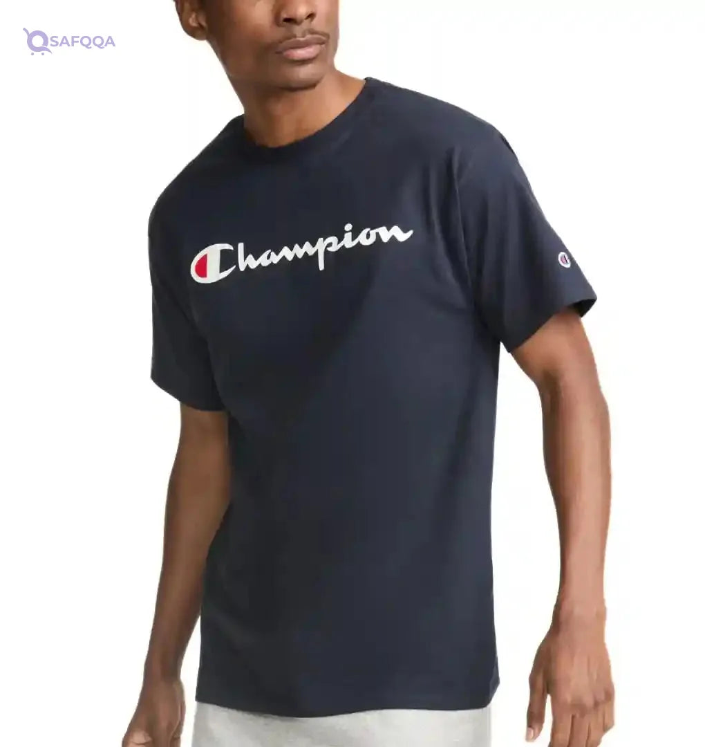 Champion T-Shirts For Men Easy to pair with jeans, shorts, or joggers. - Safqqa