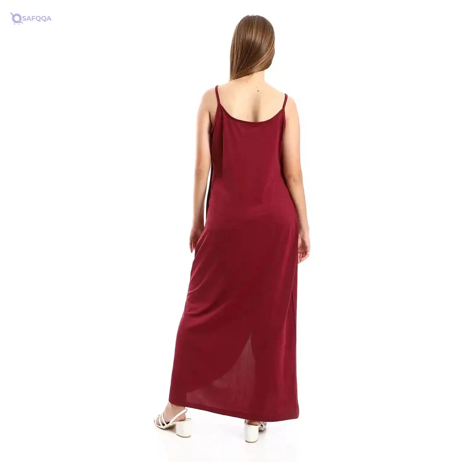 JAMILA Women Casual Dress With Drape And Side Slit DRESS - Safqqa Egypt