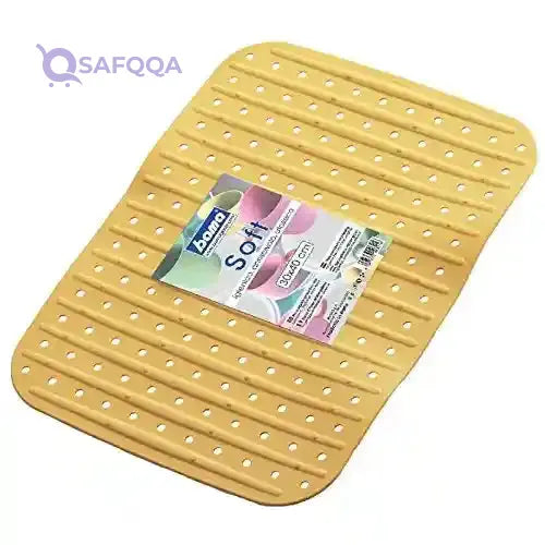 Bama Kitchen Sink Mat - Rectangular, Orange, Soft Touch (Made in Italy) - Safqqa