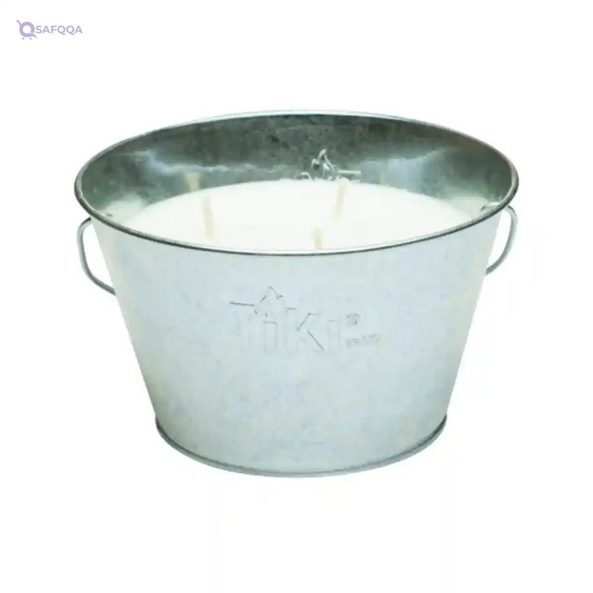 TIKI Citronella Candle 28-Ounce – Triple Wick Metal Bucket with Lid - Safqqa