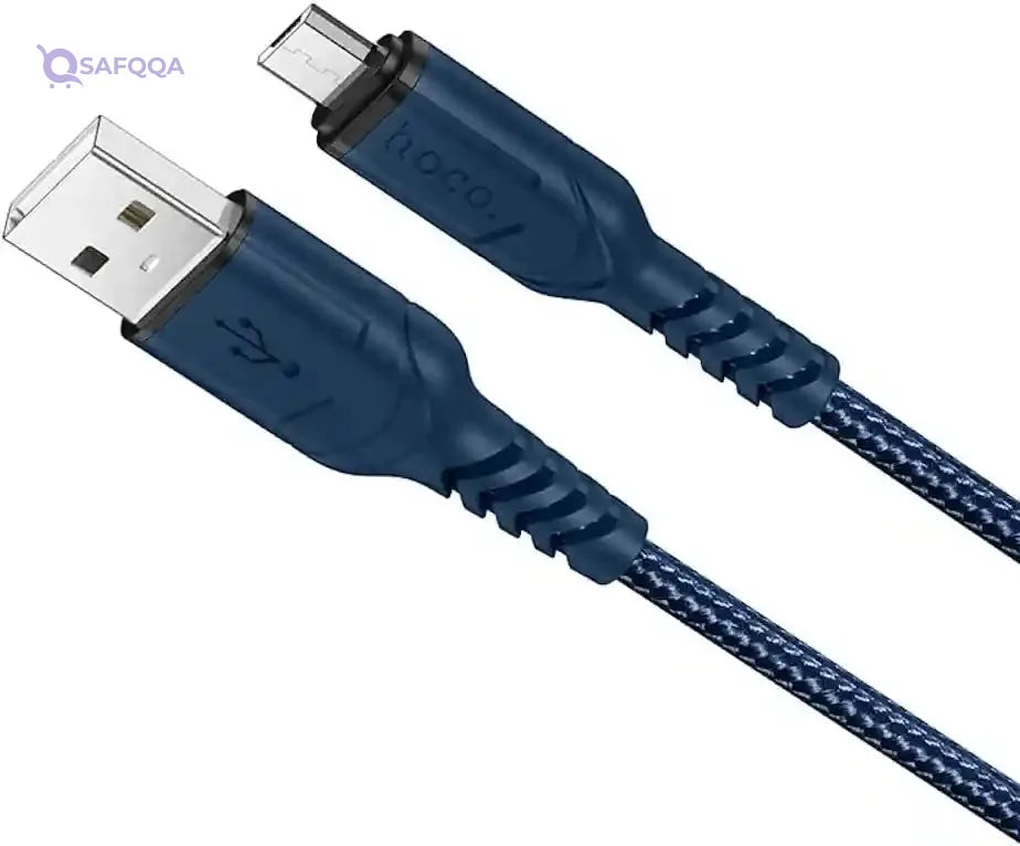 Hoco X59 Victory Charging & Data Transmission Cable (2.4A – 1M) – USB-A to Micro-USB - Safqqa