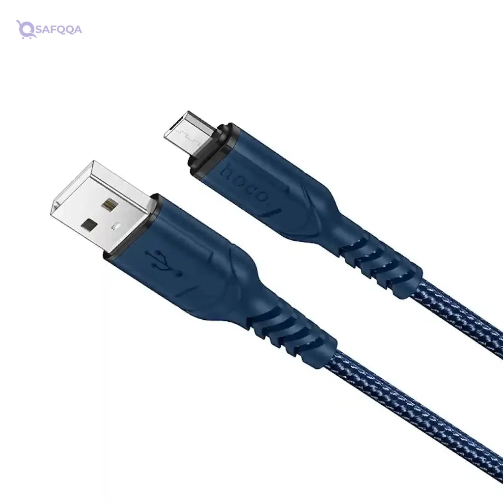 Hoco X59 Victory Charging & Data Transmission Cable (2.4A – 1M) – USB-A to Micro-USB - Safqqa