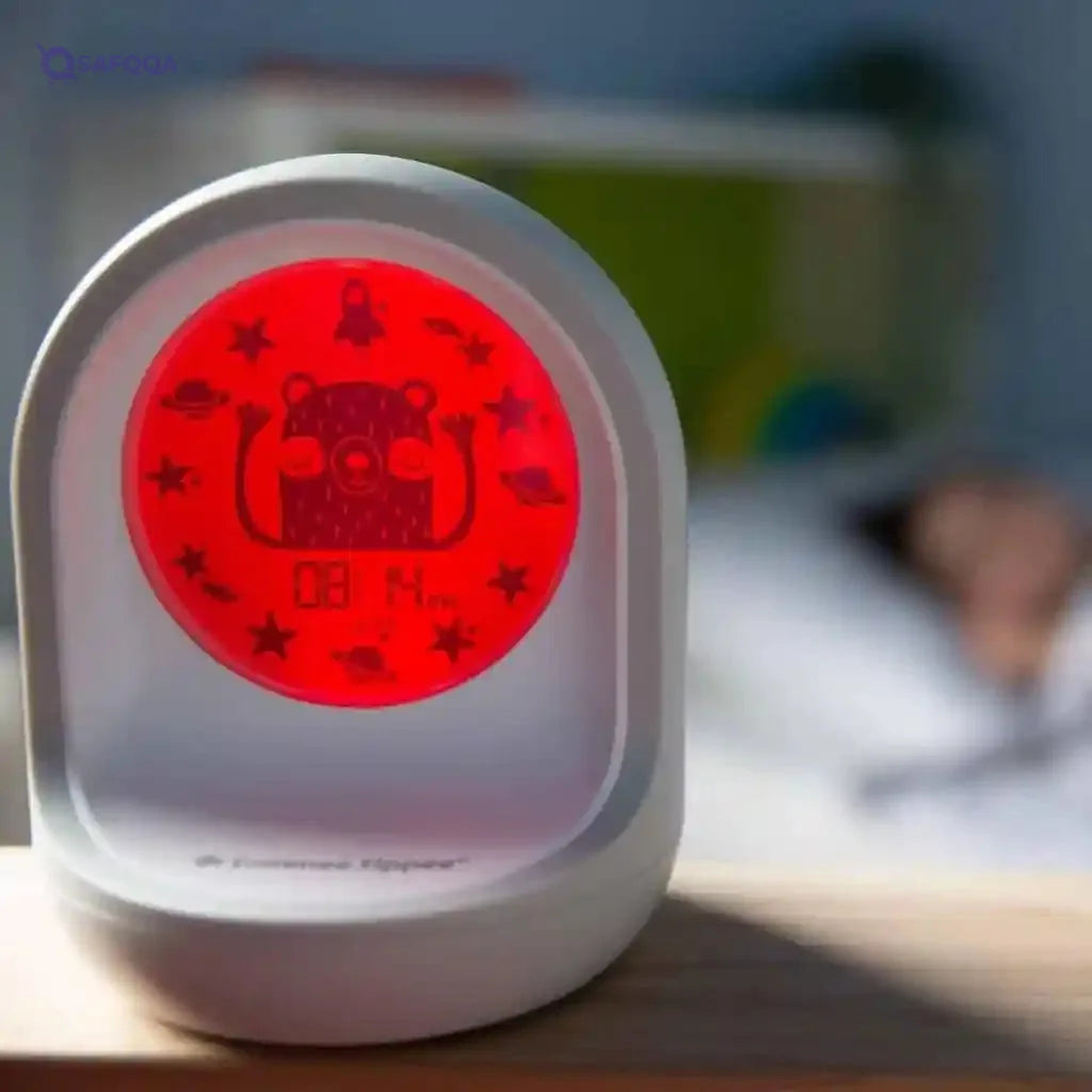 Tommee Tippee Sleep Trainer Clock, Timekeeper Connected Aid, From the Creators of Groclock, App-Enabled Alarm Clock and Nightlight for Children - Safqqa