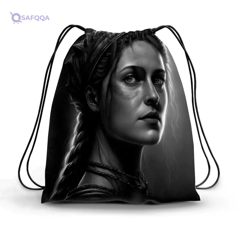 TAT DRAWSTRING BAG - 707, MultiColor, Large - Safqqa