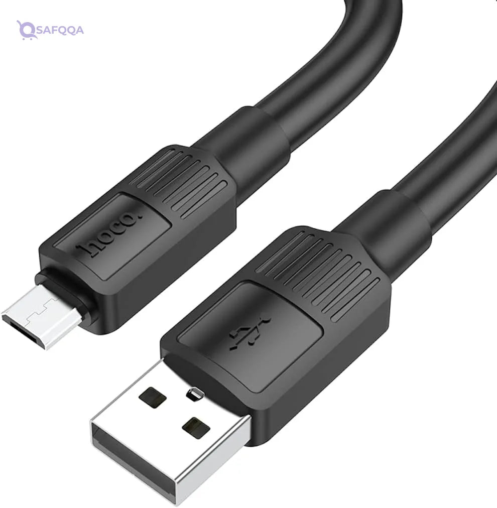 Hoco X84 - Solid Charging And Data Transmittion, USB-A To Micro-USB Plug, Compatible With Samsung Huawei Xiaomi Oppo - Safqqa