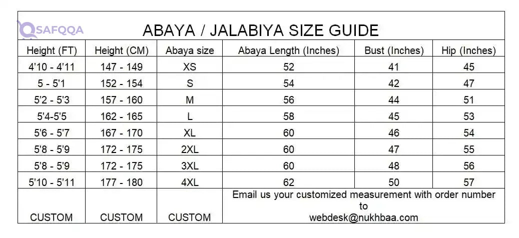 Nukhbaa Premium Abaya – Elegant Modest Wear for Women - Safqqa