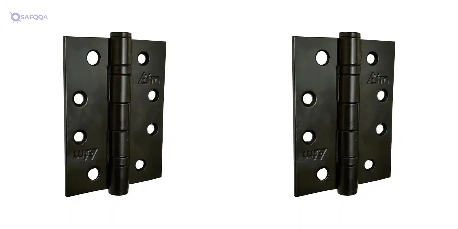 AFM "butt hinge pair 4 * 3 * 3 standard stainless Painted black 304 " - Safqqa