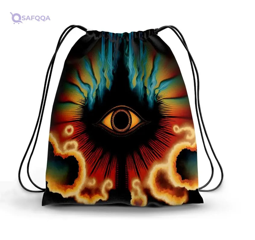 TAT DRAWSTRING BAG - 903, MultiColor, Large - Safqqa