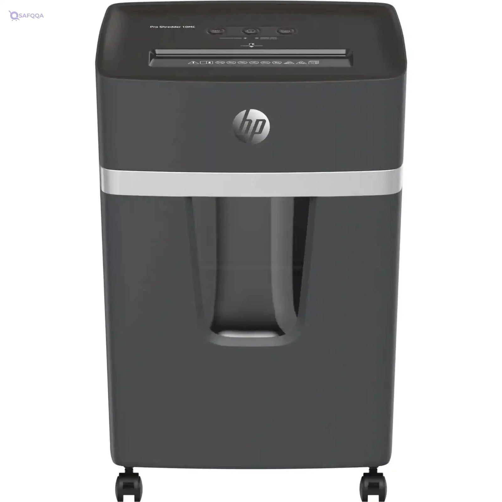 HP Pro Shredder 10MC document shredder (security level 5, micro cut 2x15mm, up to 10 sheets 80g/m², 55dB)-Have Scratches - Safqqa Egypt