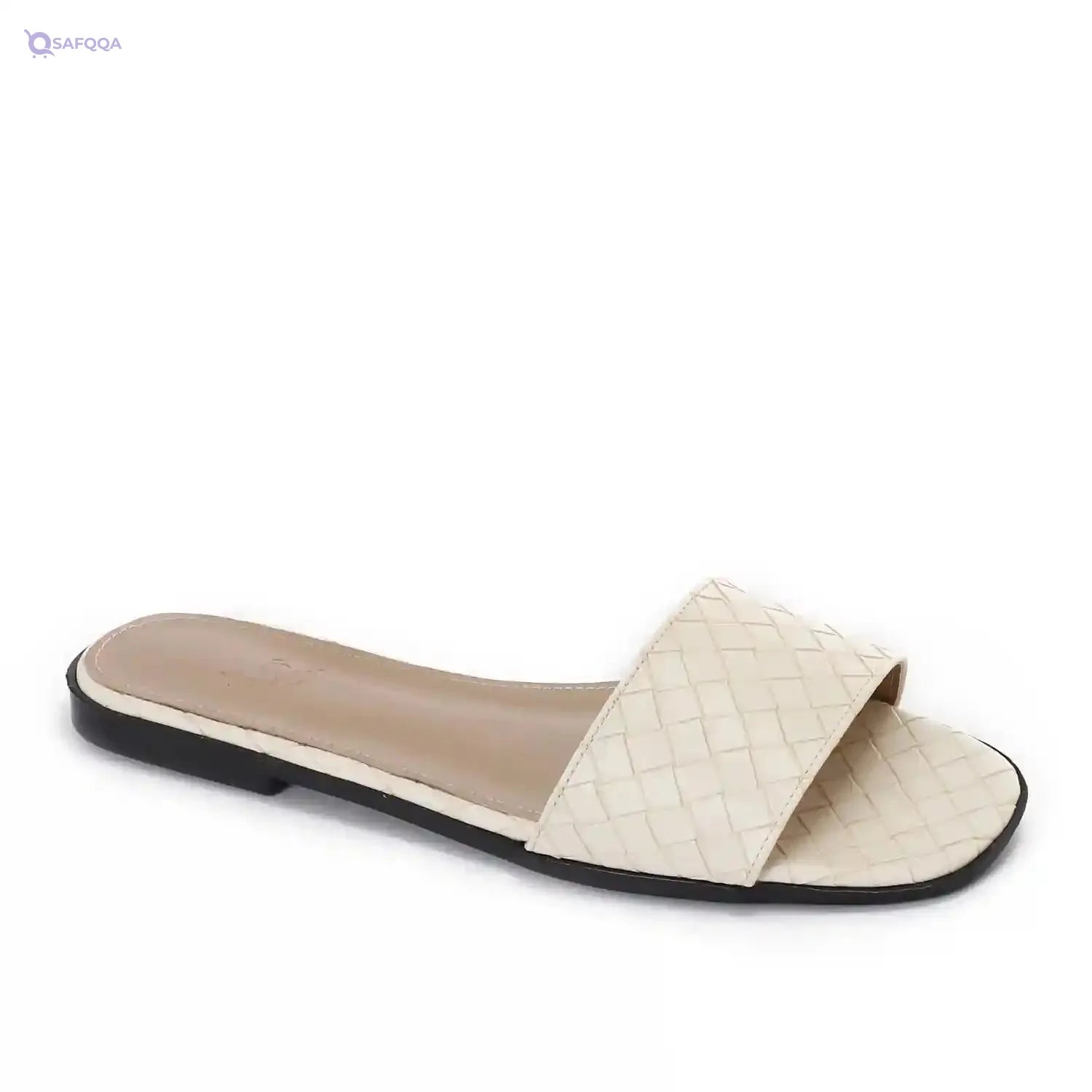 womens Braided Flat Slipper Flip-Flop - Safqqa Egypt