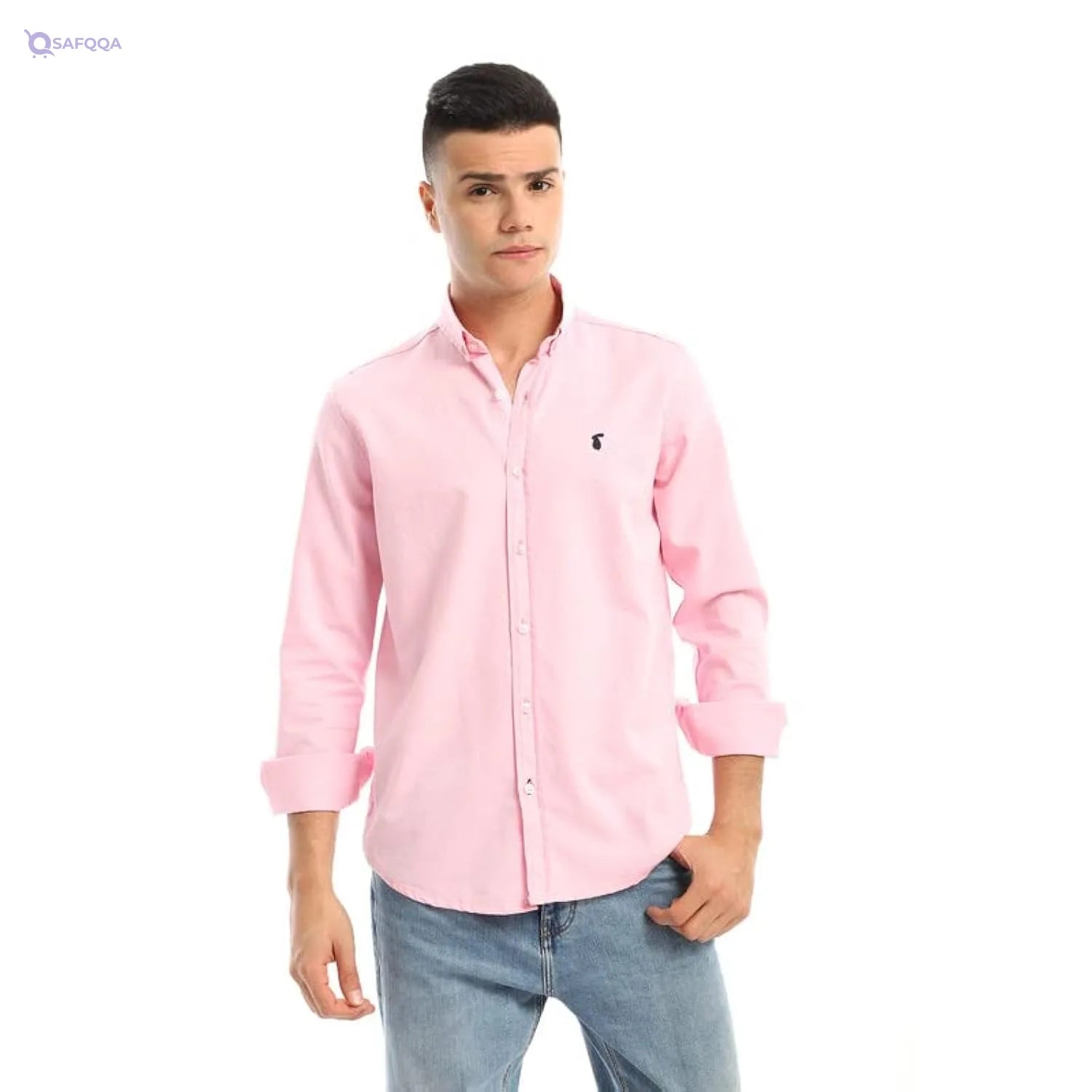 White Rabbit Shirt For Mens Comfortable fit suitable for all-day wear - Safqqa