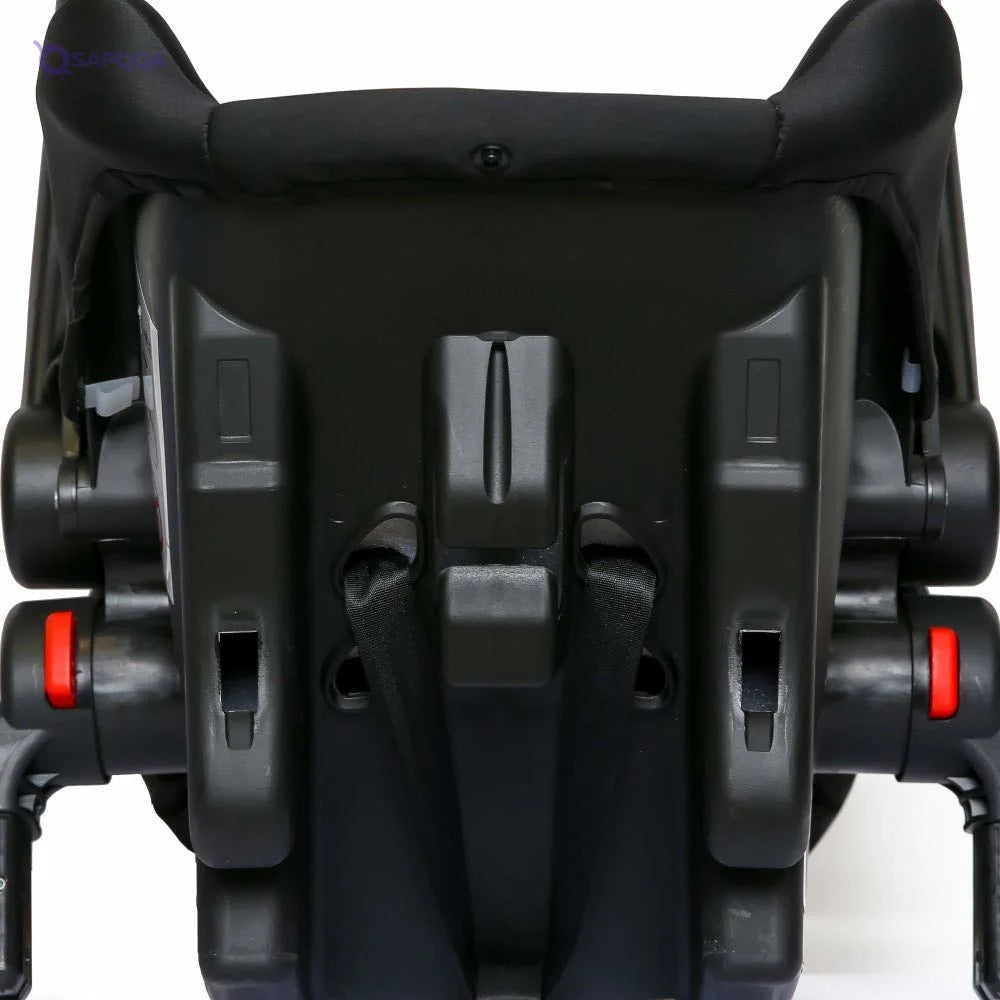 Teknum 3 in 1 Pram Stroller Story-Wine + Infant Car Seat - Safqqa