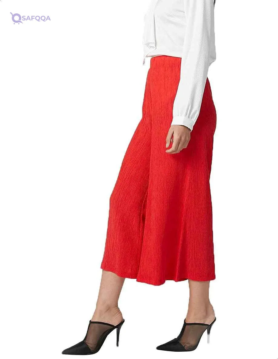 Splash Elastic Waist Culotte Pants for Women - Safqqa Egypt