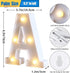 Spaceshoop Small illuminated Alphabet Letter Lights, Battery Operated, White Color - Safqqa