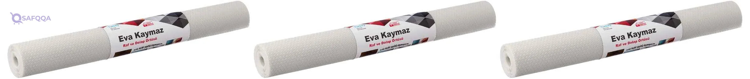 Berroni Waterproof Anti-Slip EVA Shelf Liner (Set of 3) - 45x100 cm, Grey - Safqqa Egypt