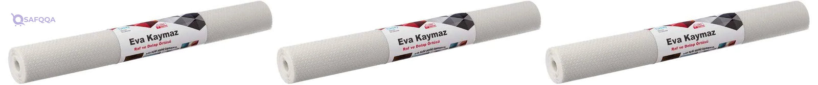 Berroni Waterproof Anti-Slip EVA Shelf Liner (Set of 3) - 45x100 cm, Grey - Safqqa Egypt