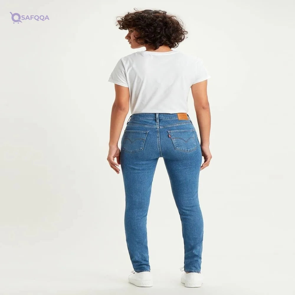 Levi's Skinny Jeans For Womens High-rise waist for a flattering fit - Safqqa
