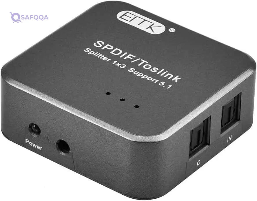 EMK Kx2317 1 Input to 3 Outputs Audio Splitter - Black - Safqqa Egypt