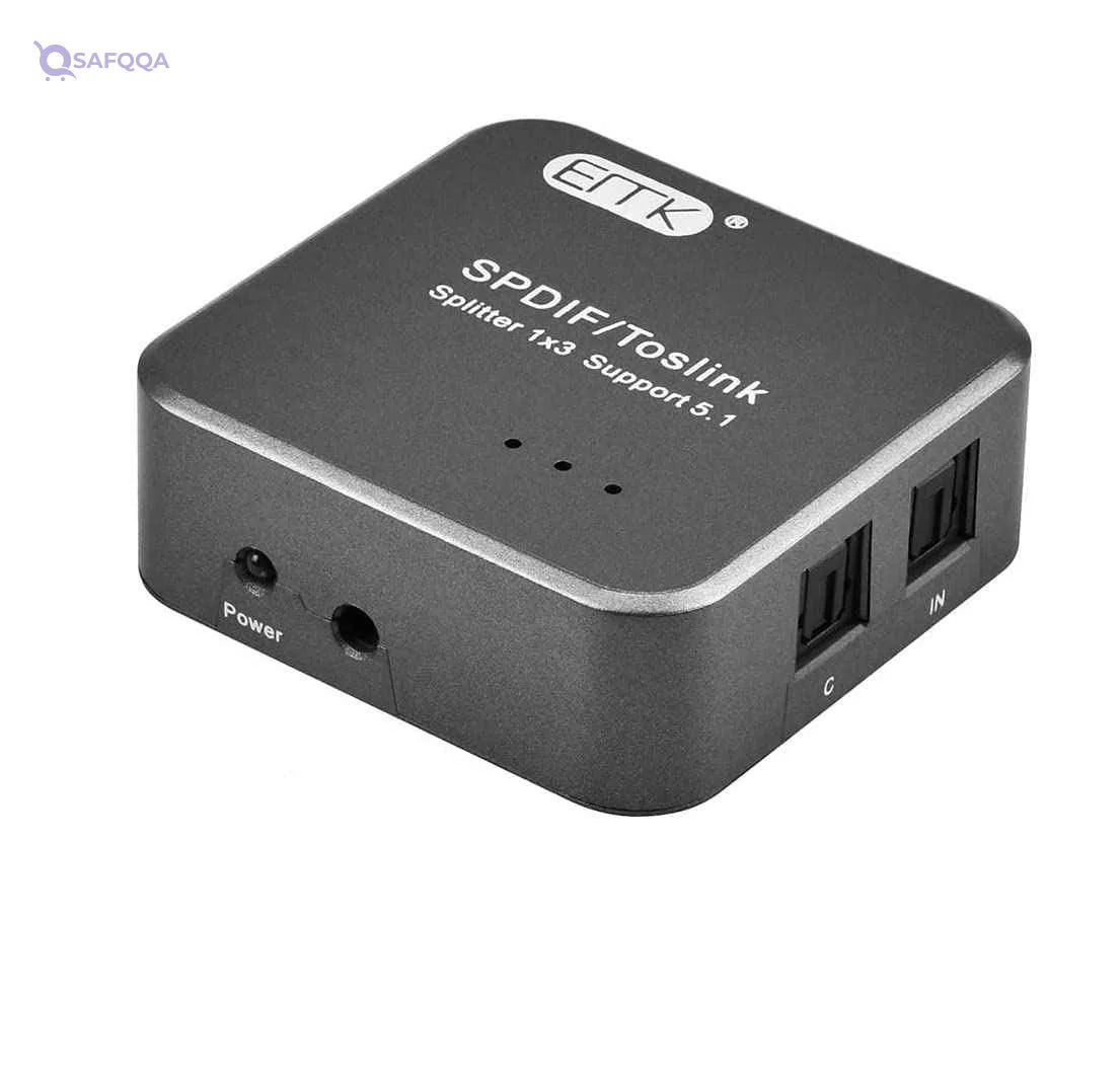 EMK Kx2317 1 Input to 3 Outputs Audio Splitter - Black - Safqqa Egypt