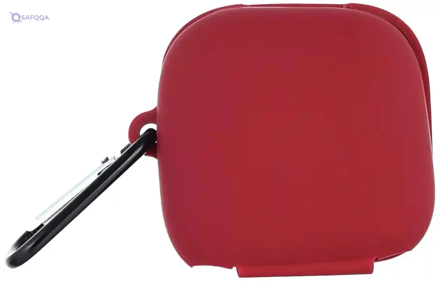 For oppo enco w51 silicone case cover with holder - wine red - Safqqa Egypt