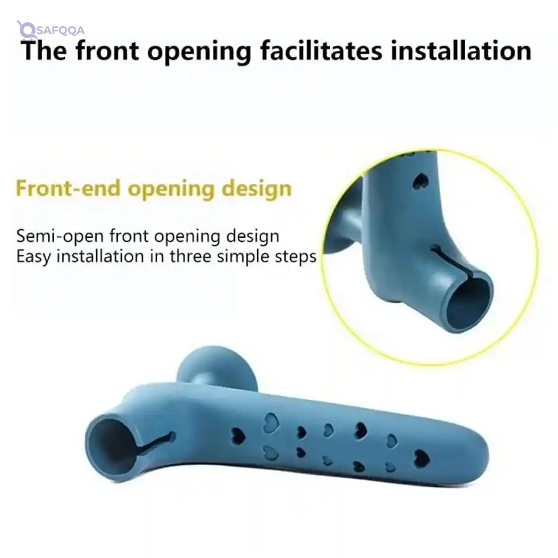 XPEX 2 Piece Door Handle Protector, Shock-absorbing Silicone Door Cover, Anti-static Door Handle Cover, Silicone Door Handle Safety Cover for Bumper - Safqqa