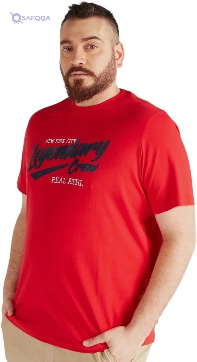 Splash Basic T-Shirt For Men,Short sleeves for everyday versatility. - Safqqa