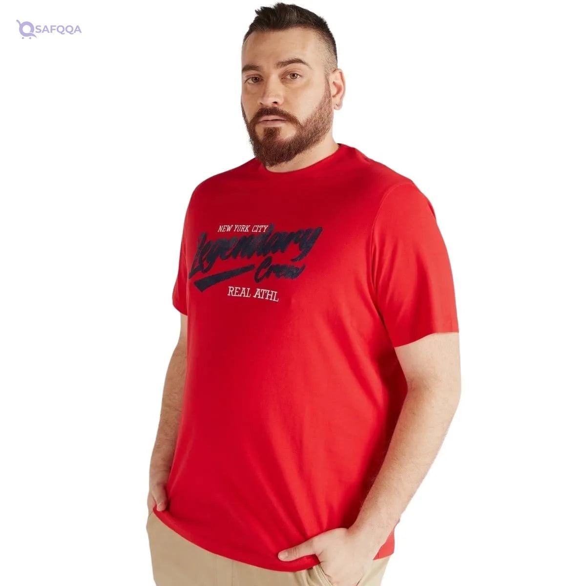 Splash Basic T-Shirt For Men,Short sleeves for everyday versatility. - Safqqa