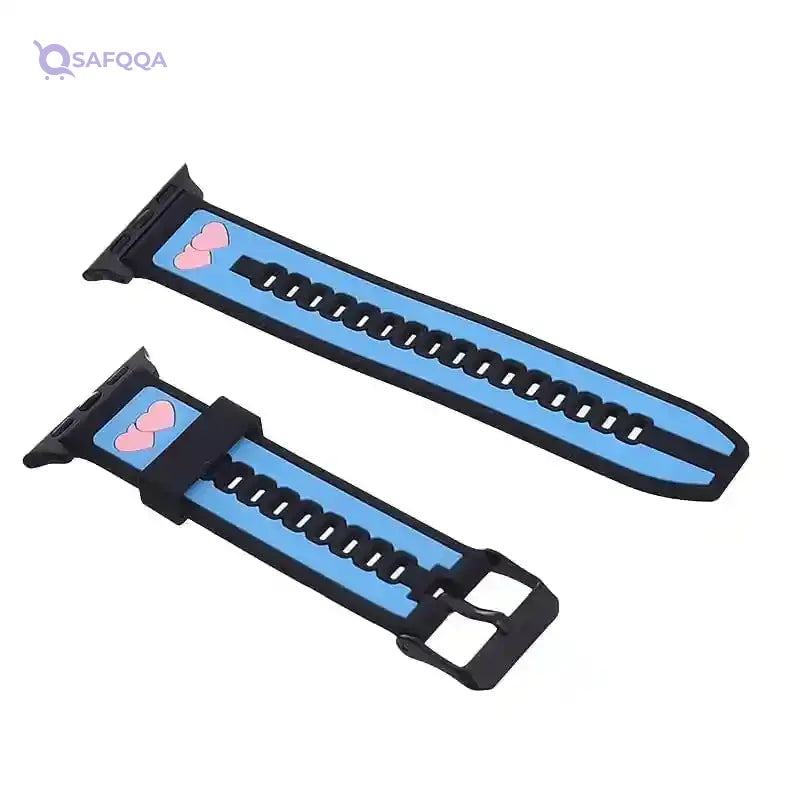 Generic Silicone Adjustable And Expandable Watch Strap With Youthful Design For Unisex Compatible With Smart Watches - Safqqa Egypt