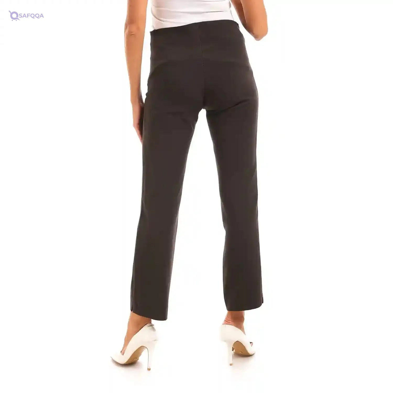 esla_ Pants For Womens_Brown - Safqqa Egypt
