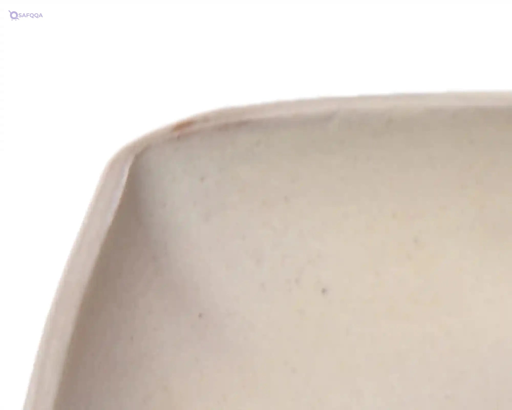 AbraCadabra Deep Dessert Plate, 22 cm Diameter x 5 cm Height, Off-White-Without Box - Safqqa